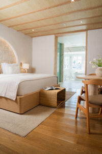 Relaxation experience in a luxury suite with bathtub and room service at Donatella Hotel, one of the most exclusive aesthetic hotels Miami Beach